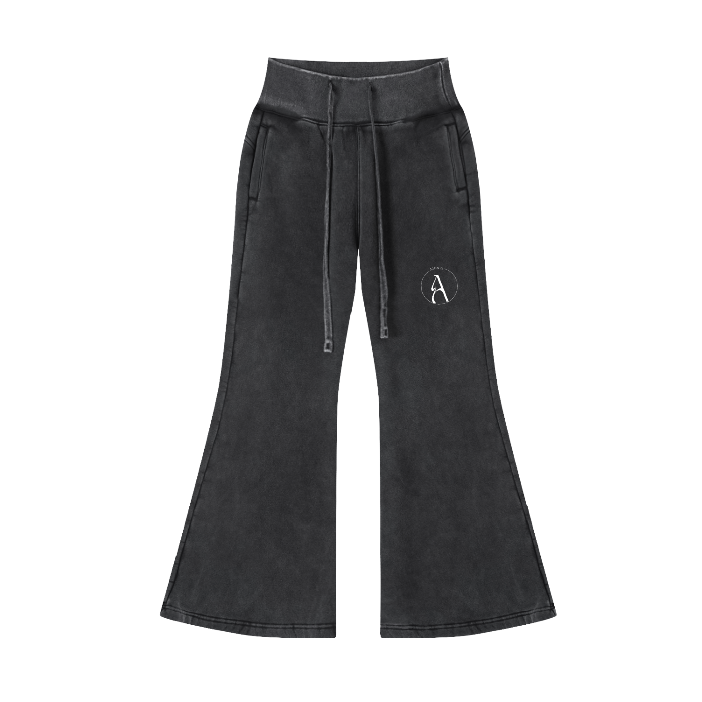 Women's Washed Flared Fleece Pants