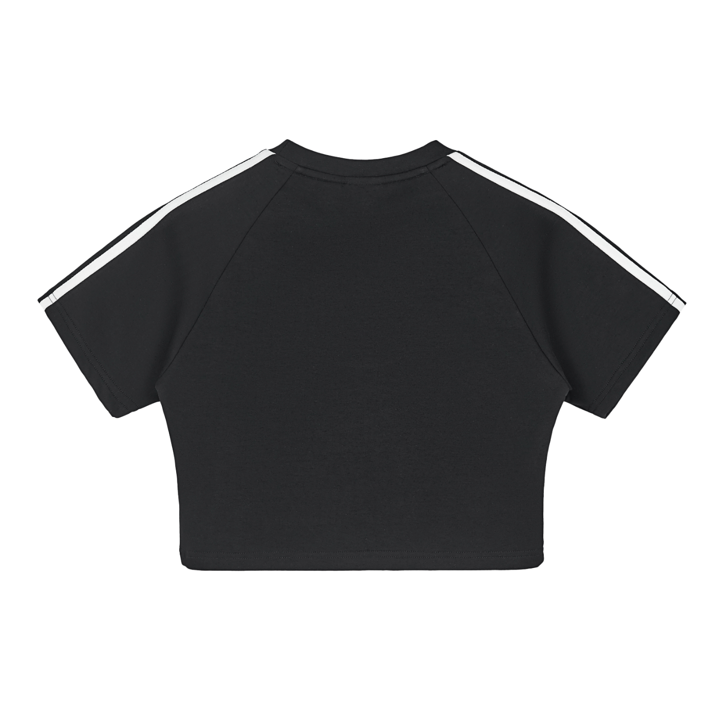 Women's Black Taped Performance Crop Top