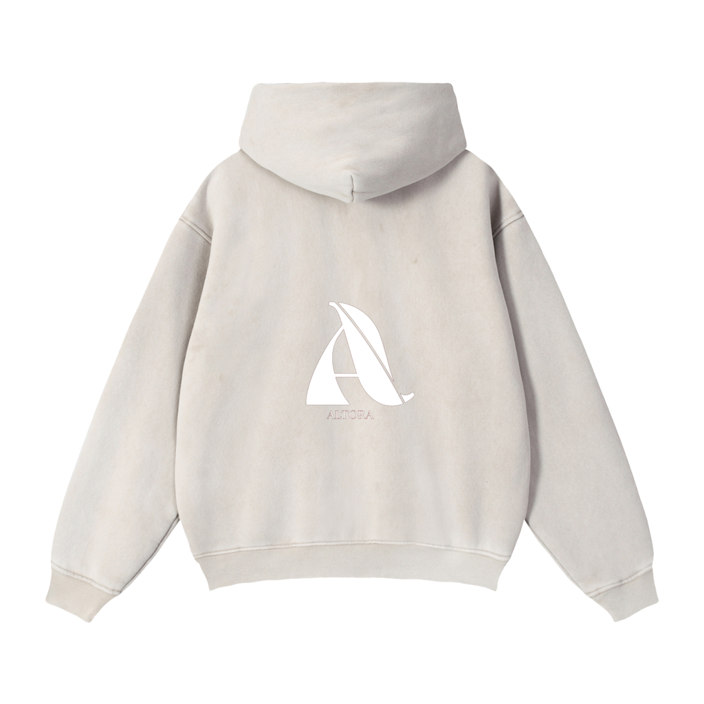 Unisex Zip Boxy Fleece Hoodie