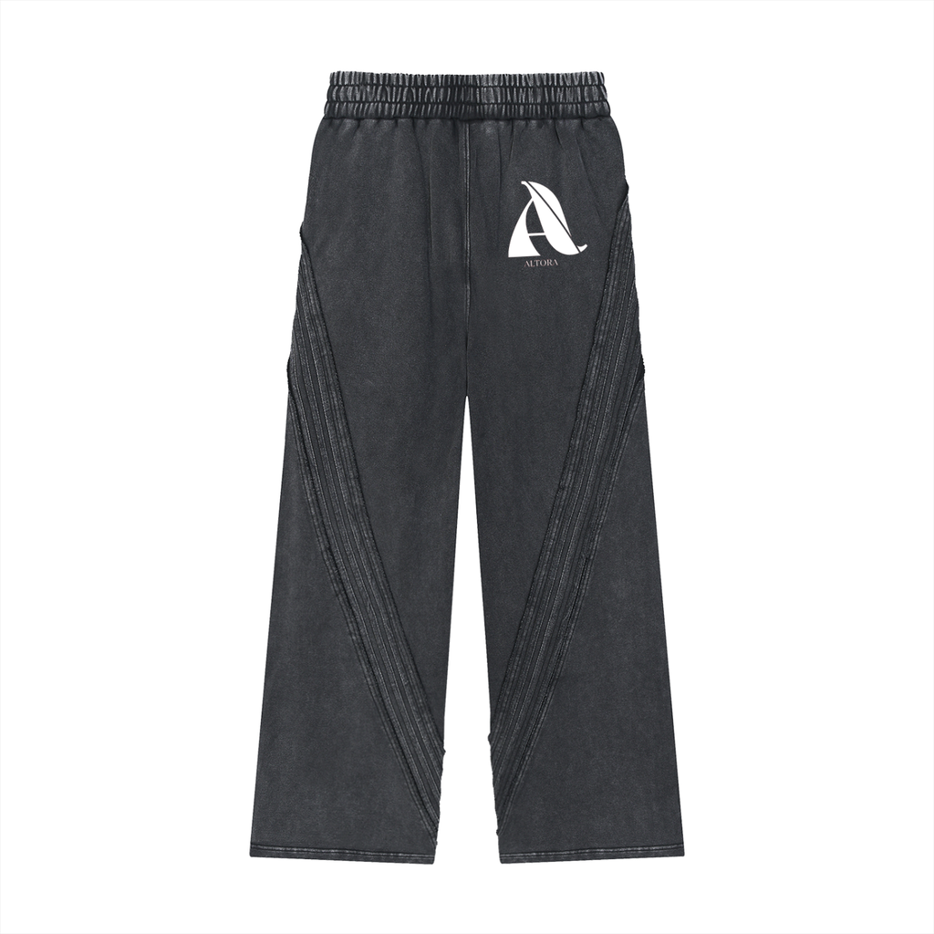 Unisex Dark Washed Tape Edge Sweats