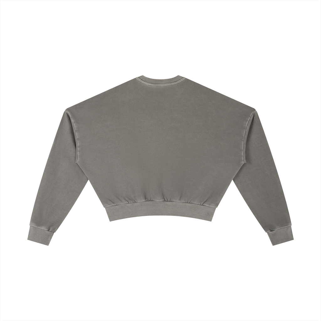 Women's Washed Cropped Sweatshirt