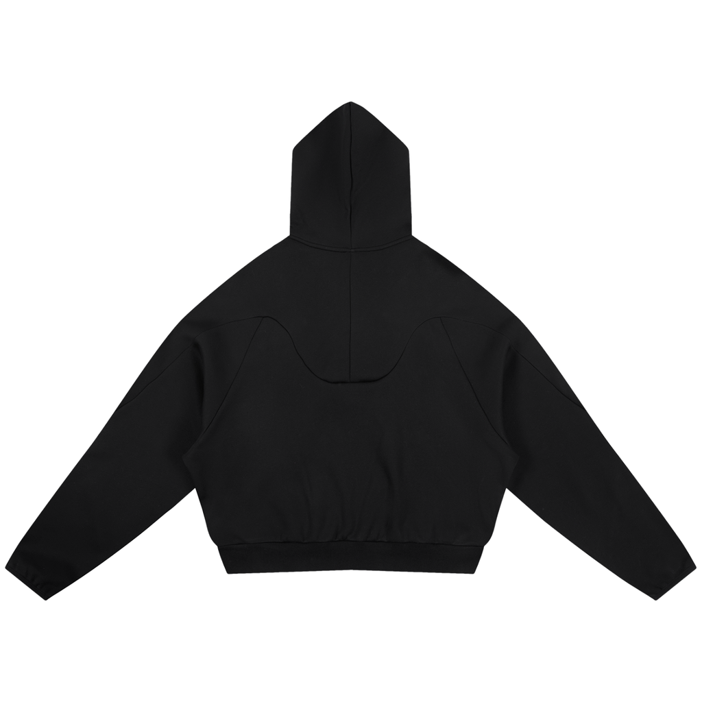 Unisex Dark Curved Raglan Hoodie