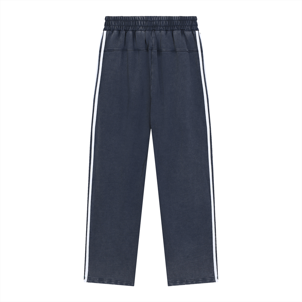Snow Washed Contrast Tape Sweatpants