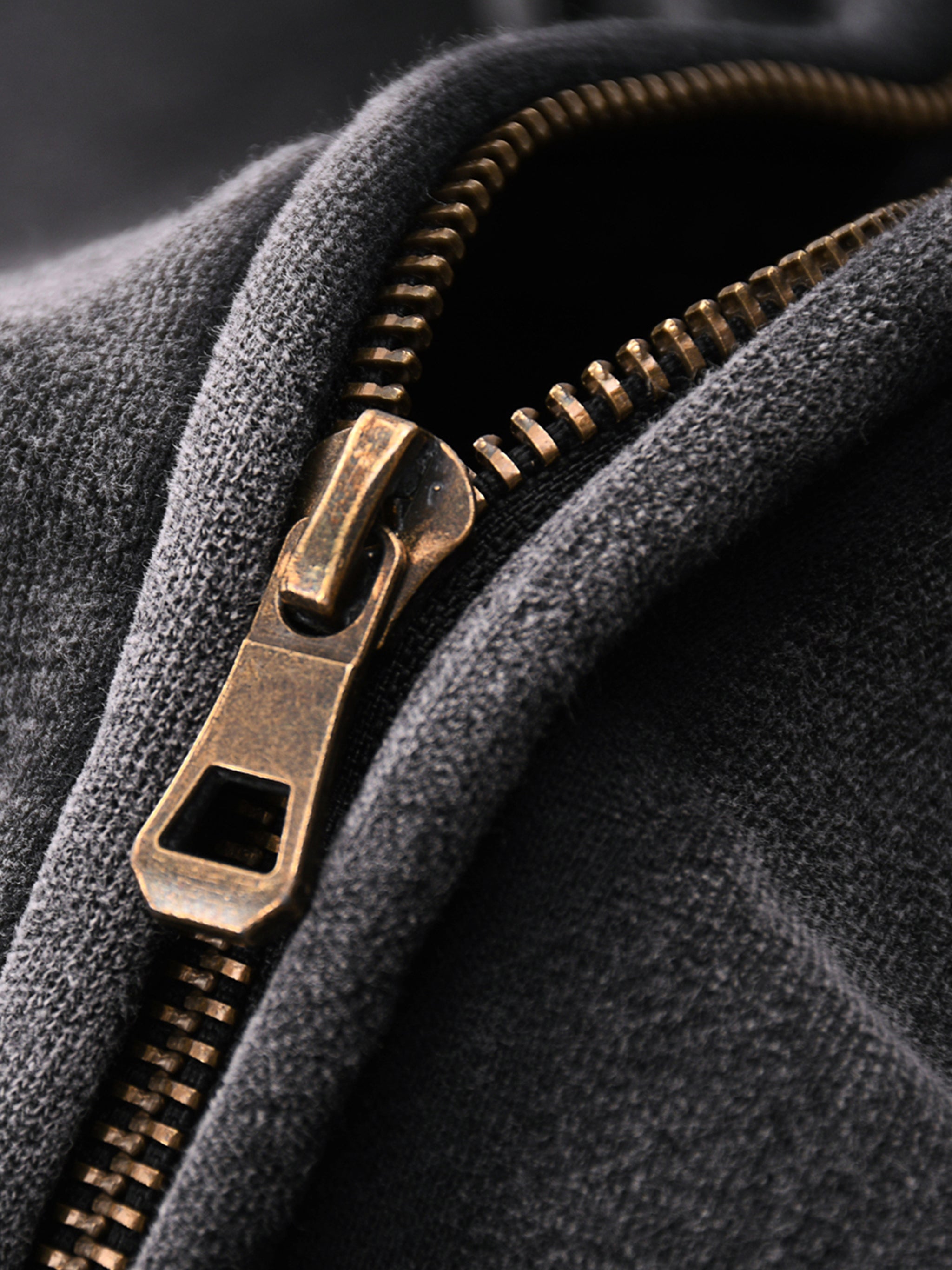 Unisex Zip Boxy Fleece Hoodie