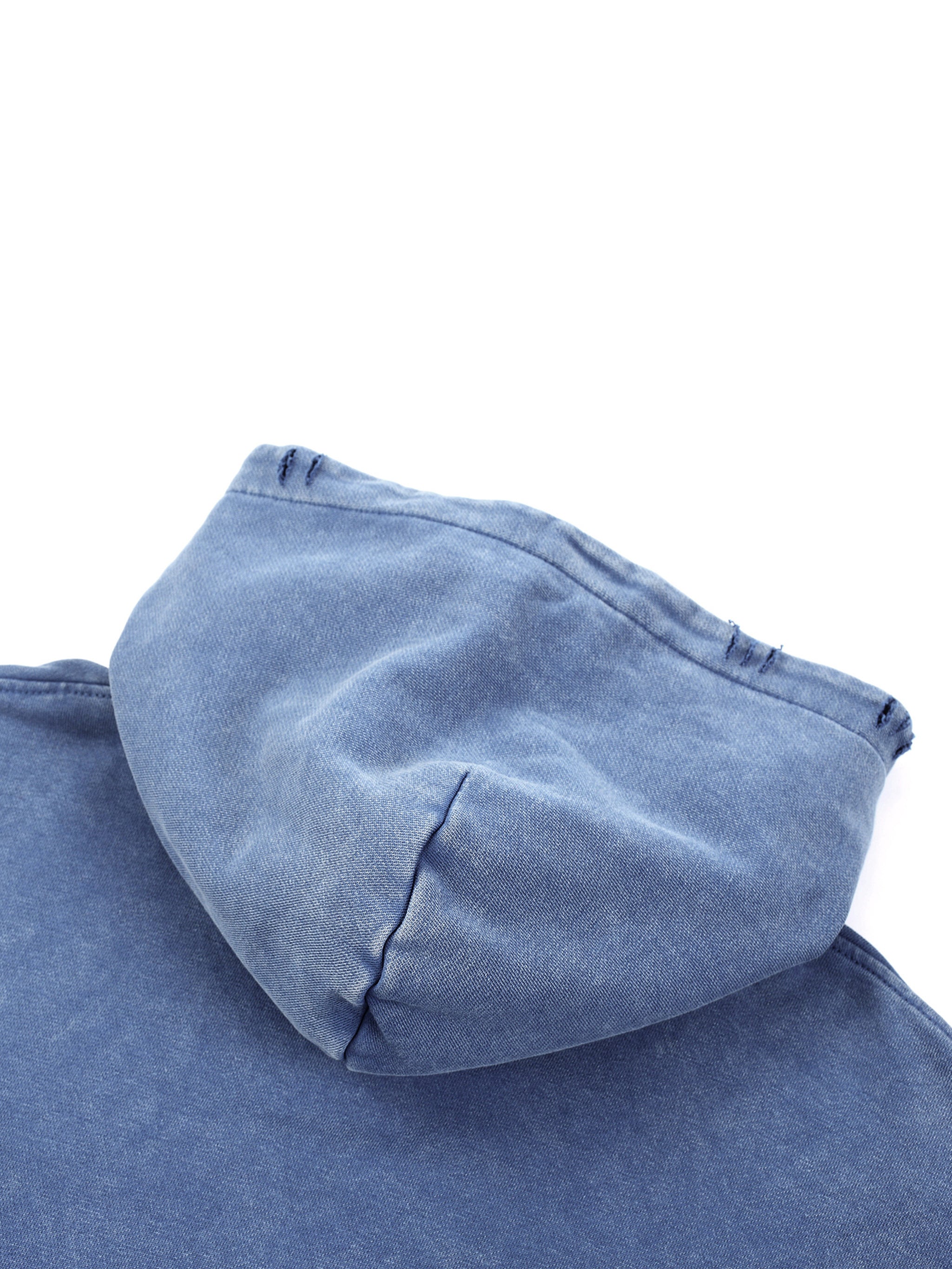 Unisex Wash Frayed Heavyweight  Hoodie