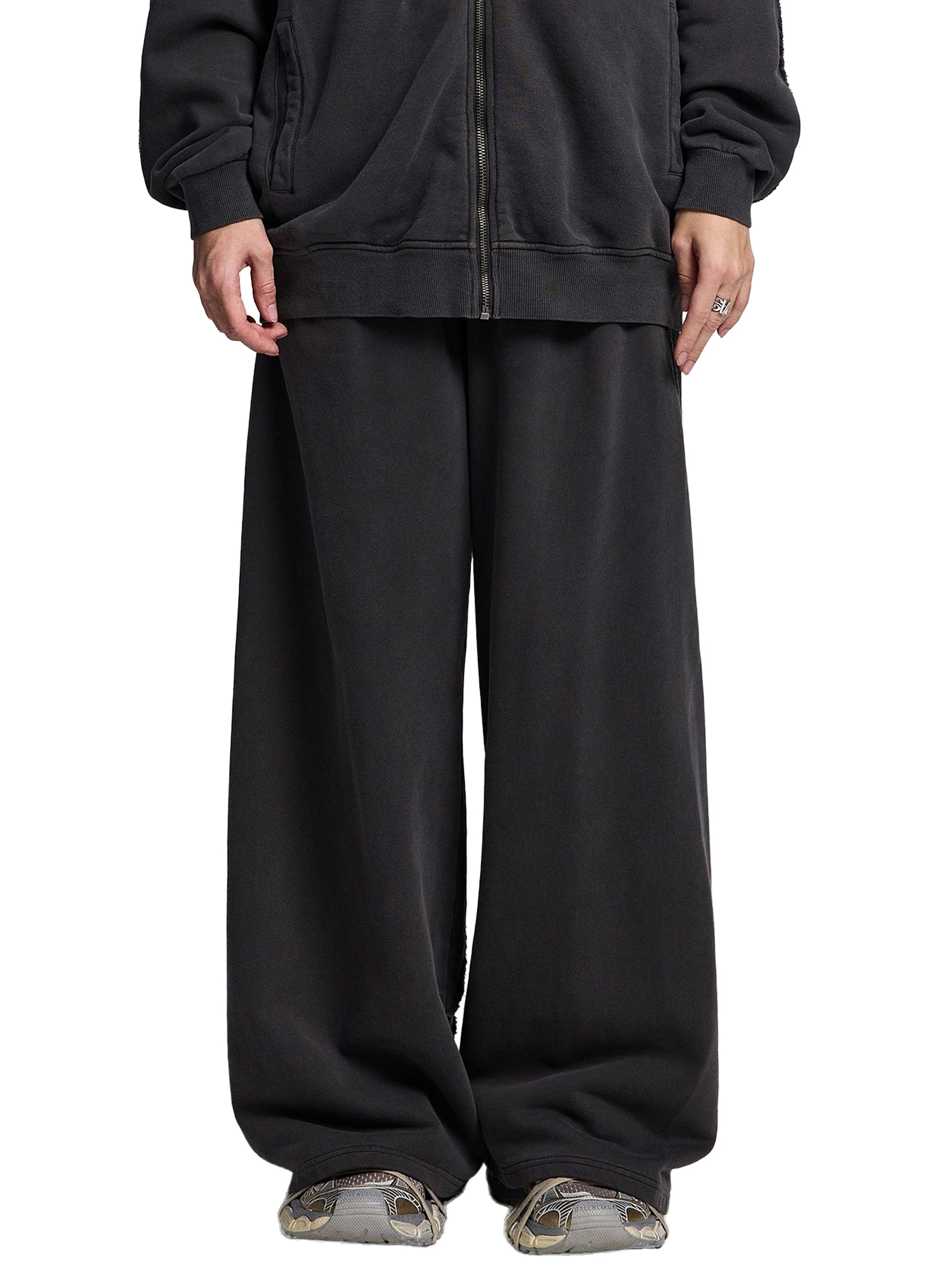 Unisex Dark Washed Tape Edge Sweats